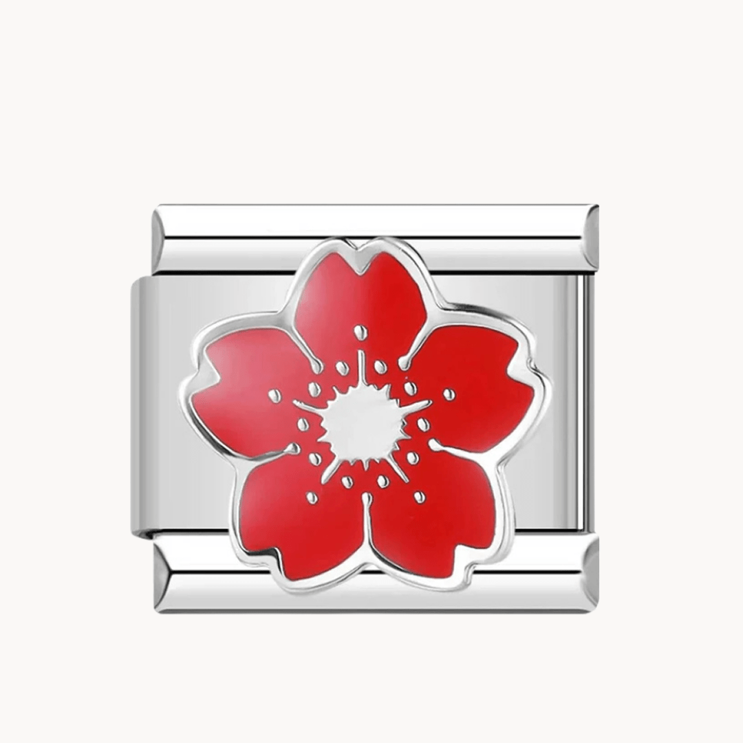 Fleur rouge - Italian Charms France