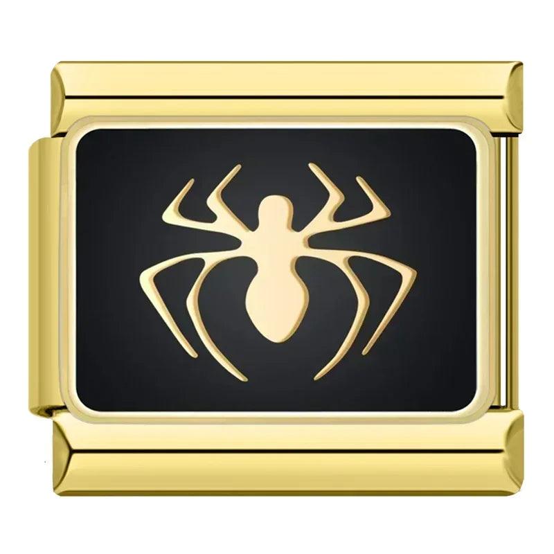Spider black gold - Italian Charms France