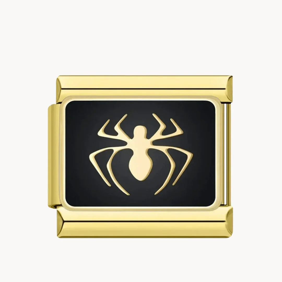 Spider noir or - Italian Charms France