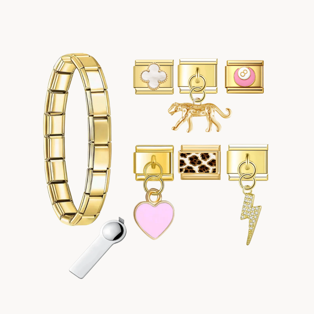 Bracelet Pink Leopard