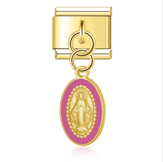 Médaille Vierge - Or rose - Italian Charms France 