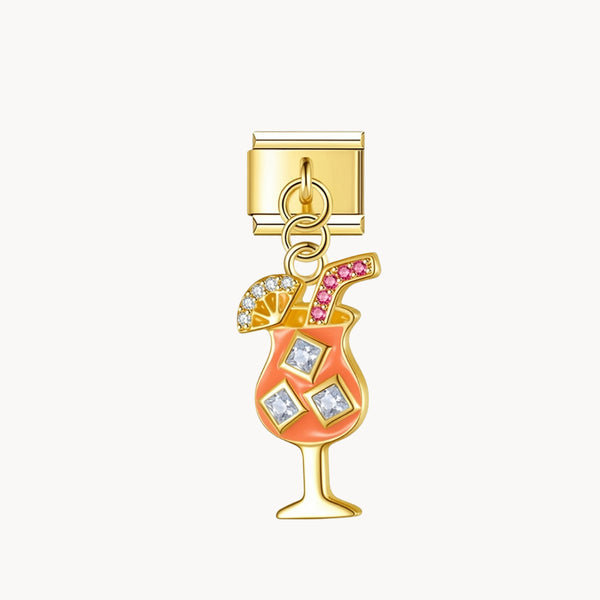 Pendentif cocktail orange