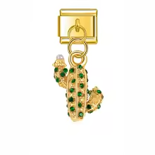 Pendentif cactus doré