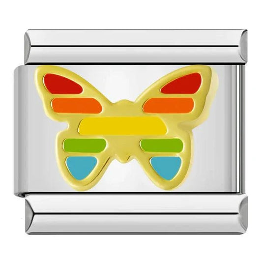 Papillon arc-en-ciel - Italian Charms France 