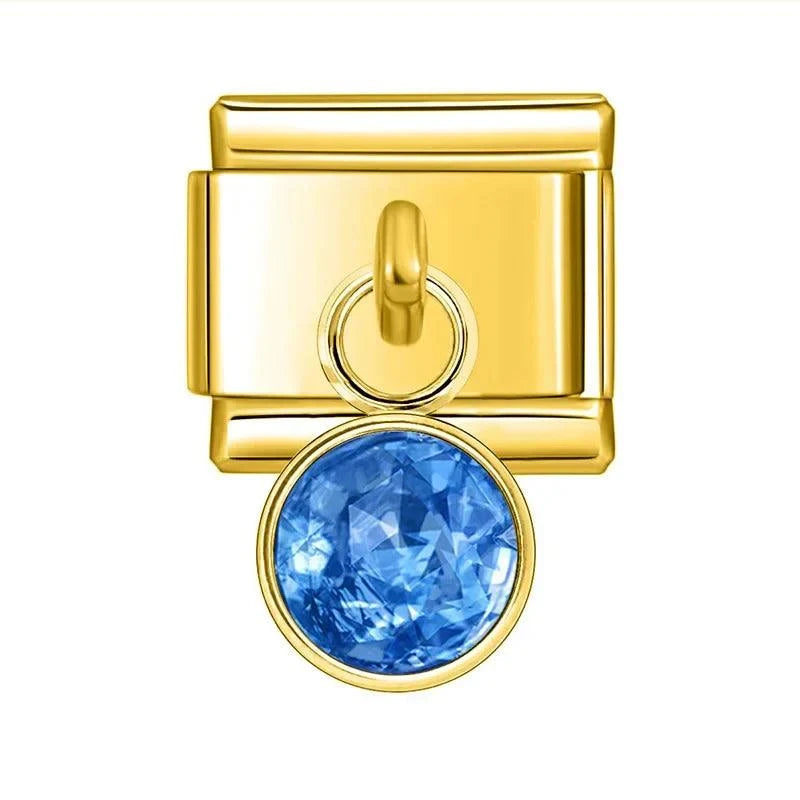 Pierre suspendue bleu clair - Italian Charms France 