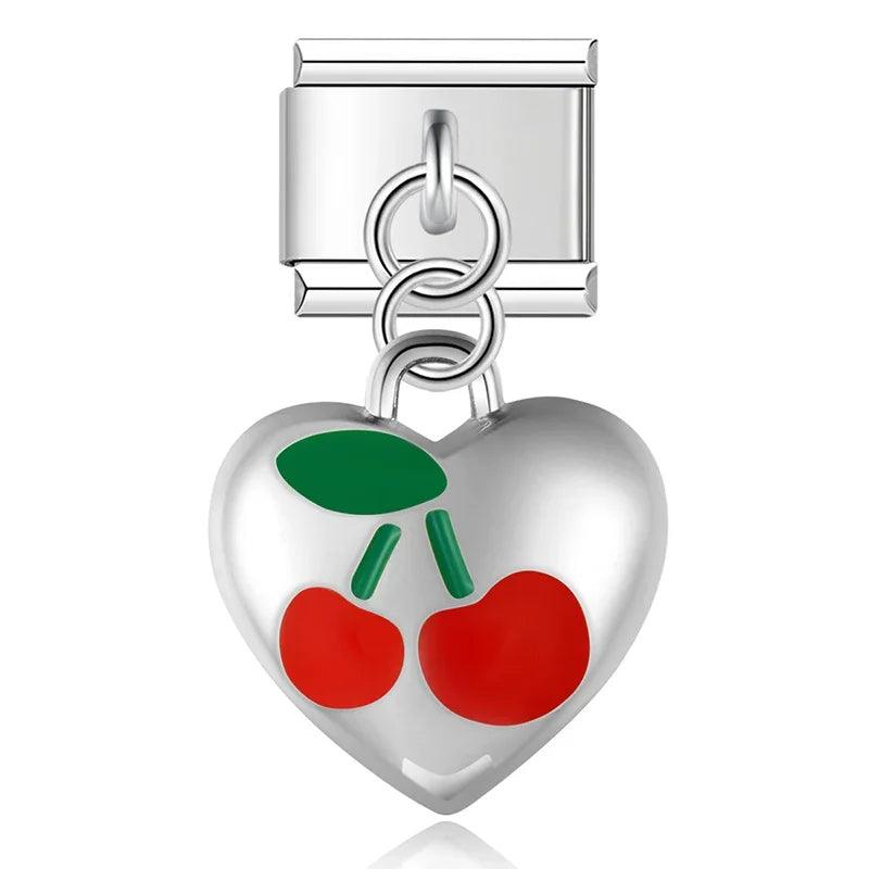 Cerises coeur - Italian Charms France 