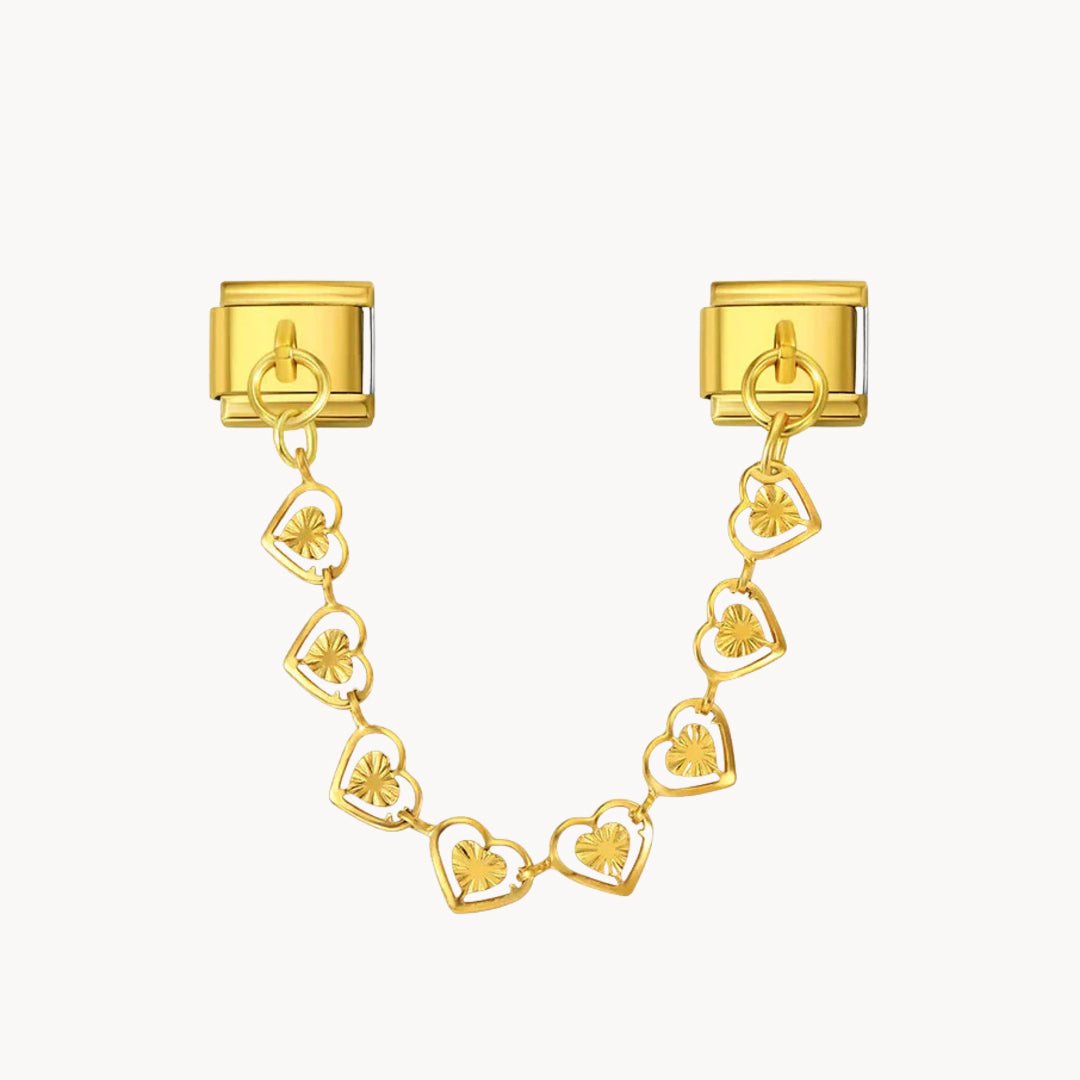 Chaîne cœurs - Italian Charms France