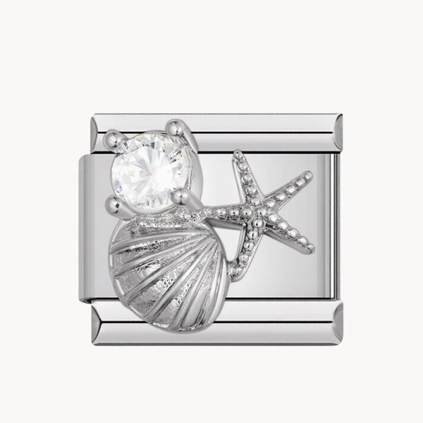 Charm coquillages brillants