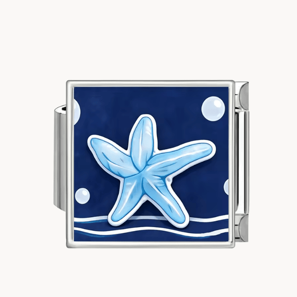 Charm étoile de mer bleu