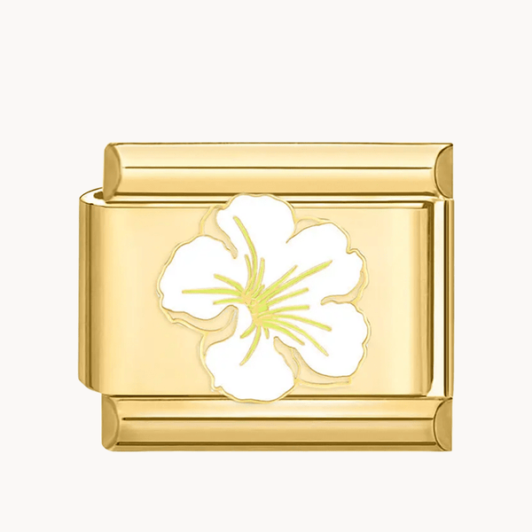 Charm fleur blanche