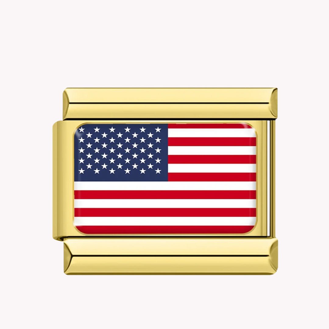 États - Unis - Doré - Italian Charms France