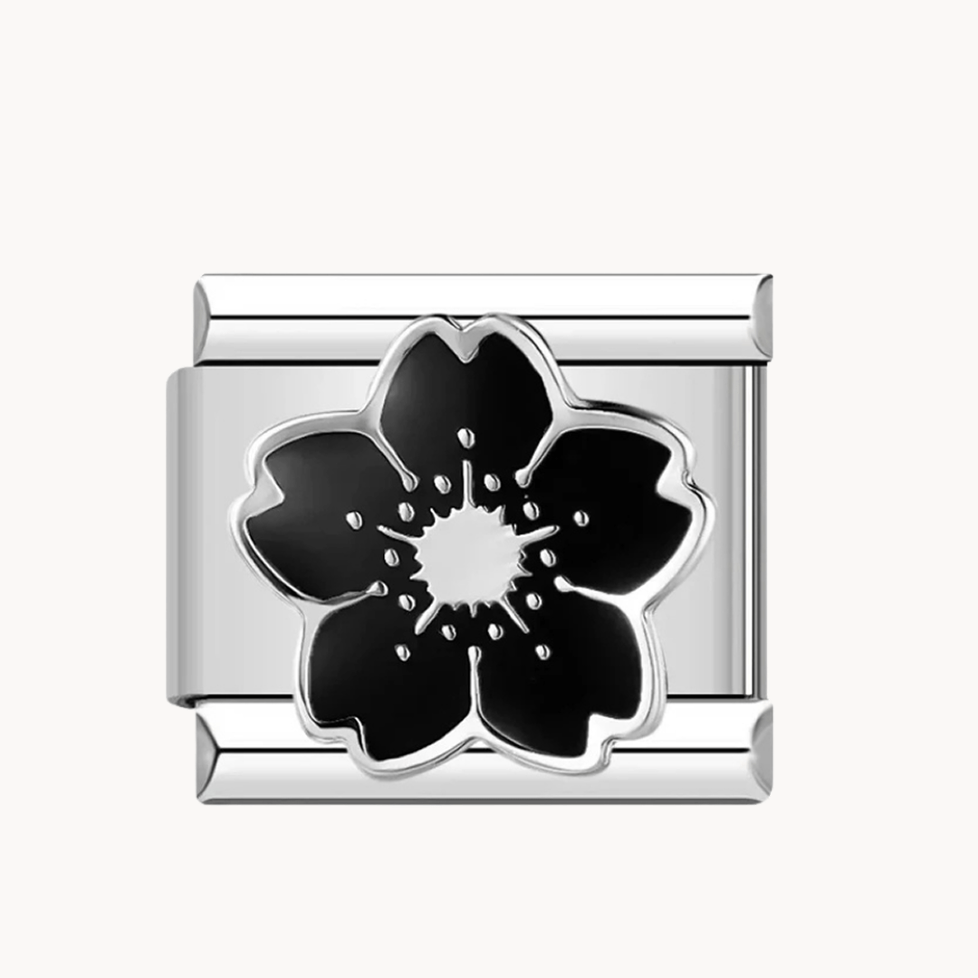 Fleur noire - Italian Charms France