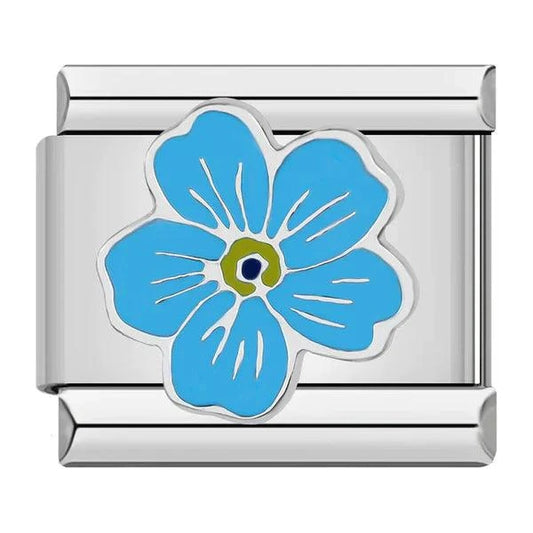 Fleur bleu clair - Italian Charms France 