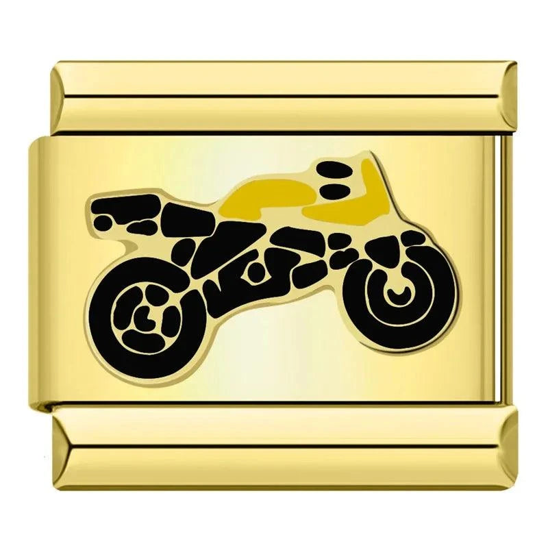 Moto argent et or - Italian Charms France 