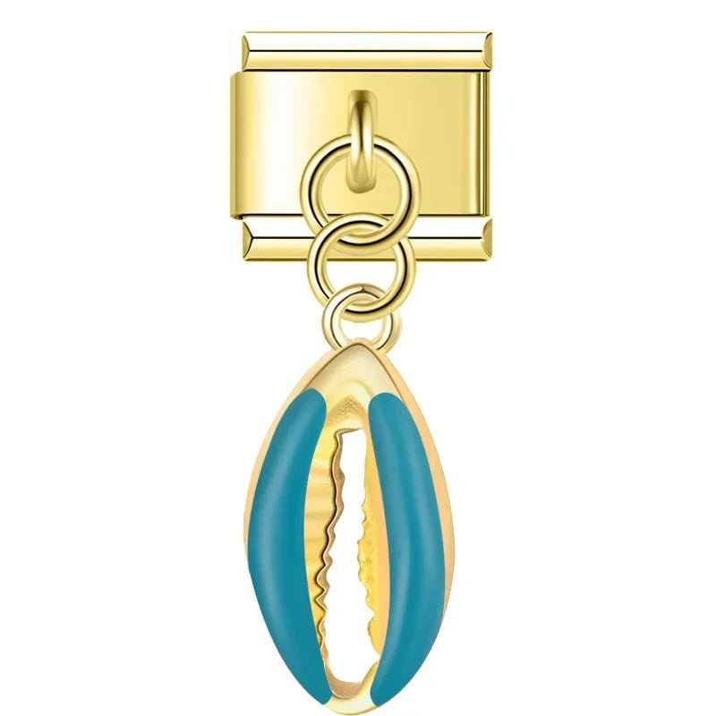 Pendentif coquillage doré (3 couleurs) - Italian Charms France