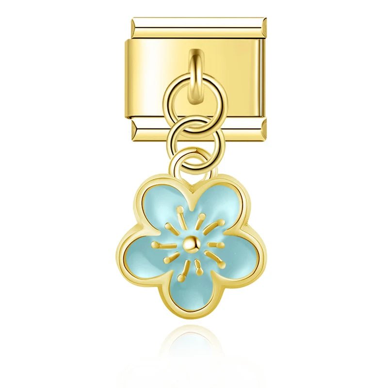 Pendentif fleur (3 couleurs) - Italian Charms France