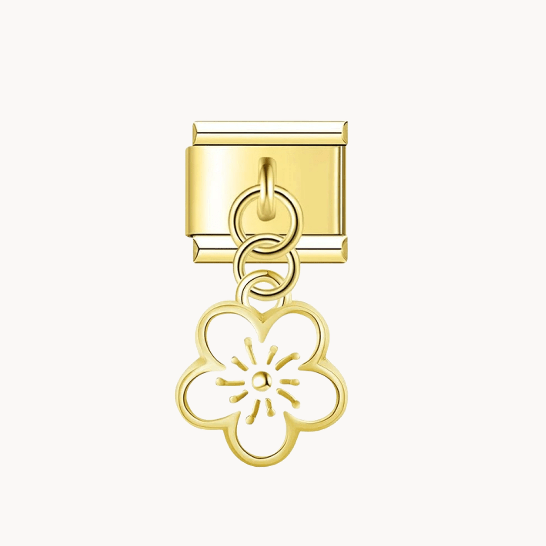 Pendentif fleur (3 couleurs) - Italian Charms France