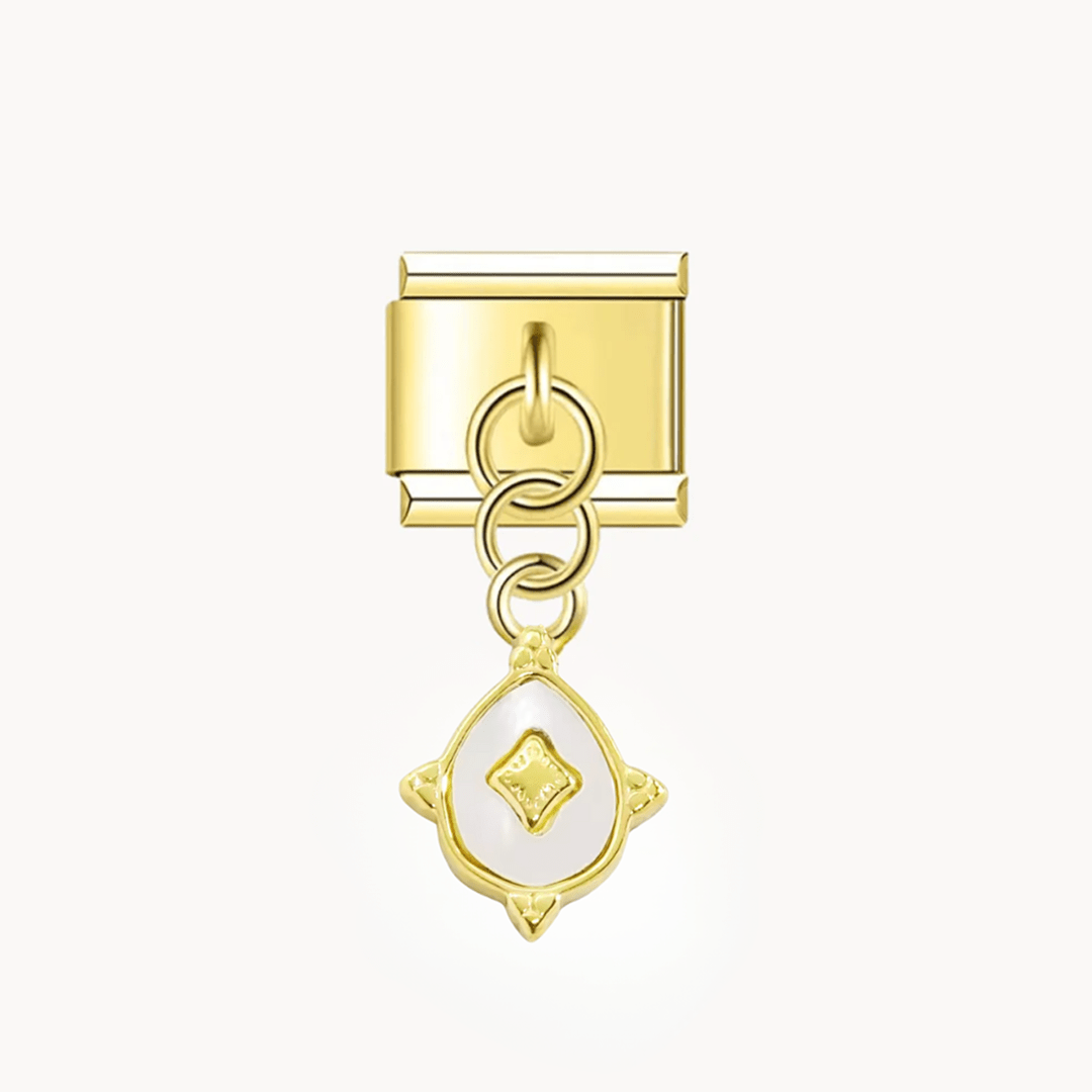 Pendentif Larme Nacrée - Italian Charms France