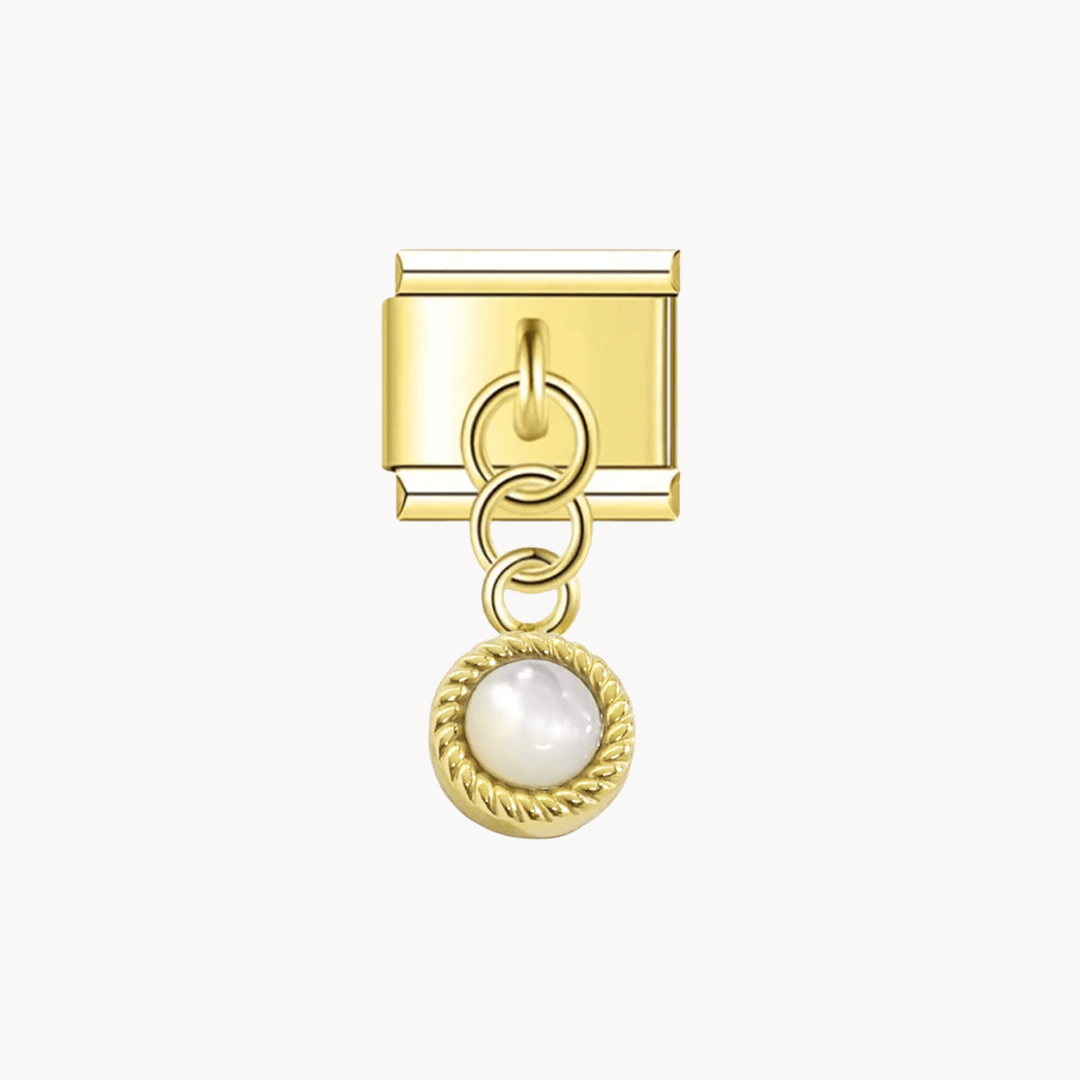 Pendentif Perle Nacrée - Italian Charms France