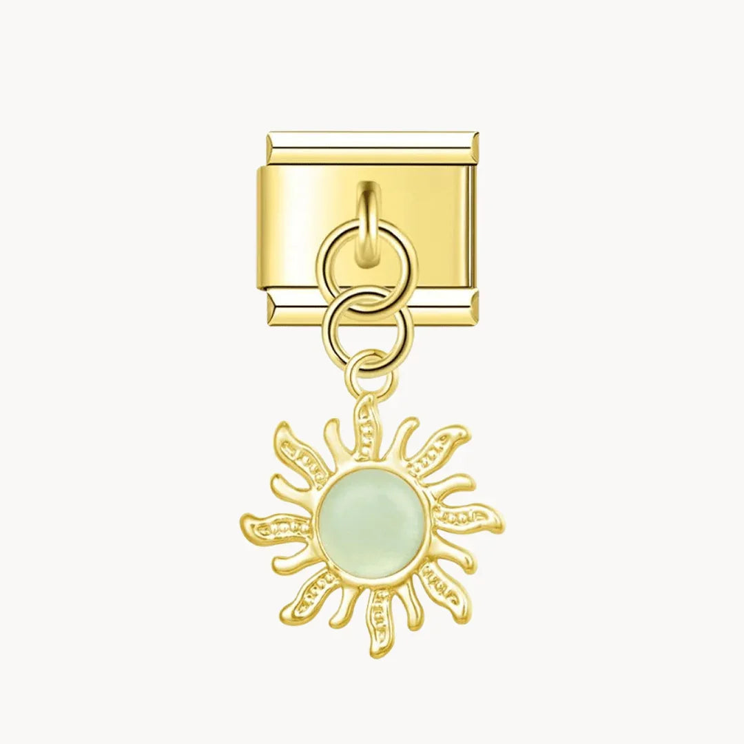 Soleil avec pierre - Italian Charms France