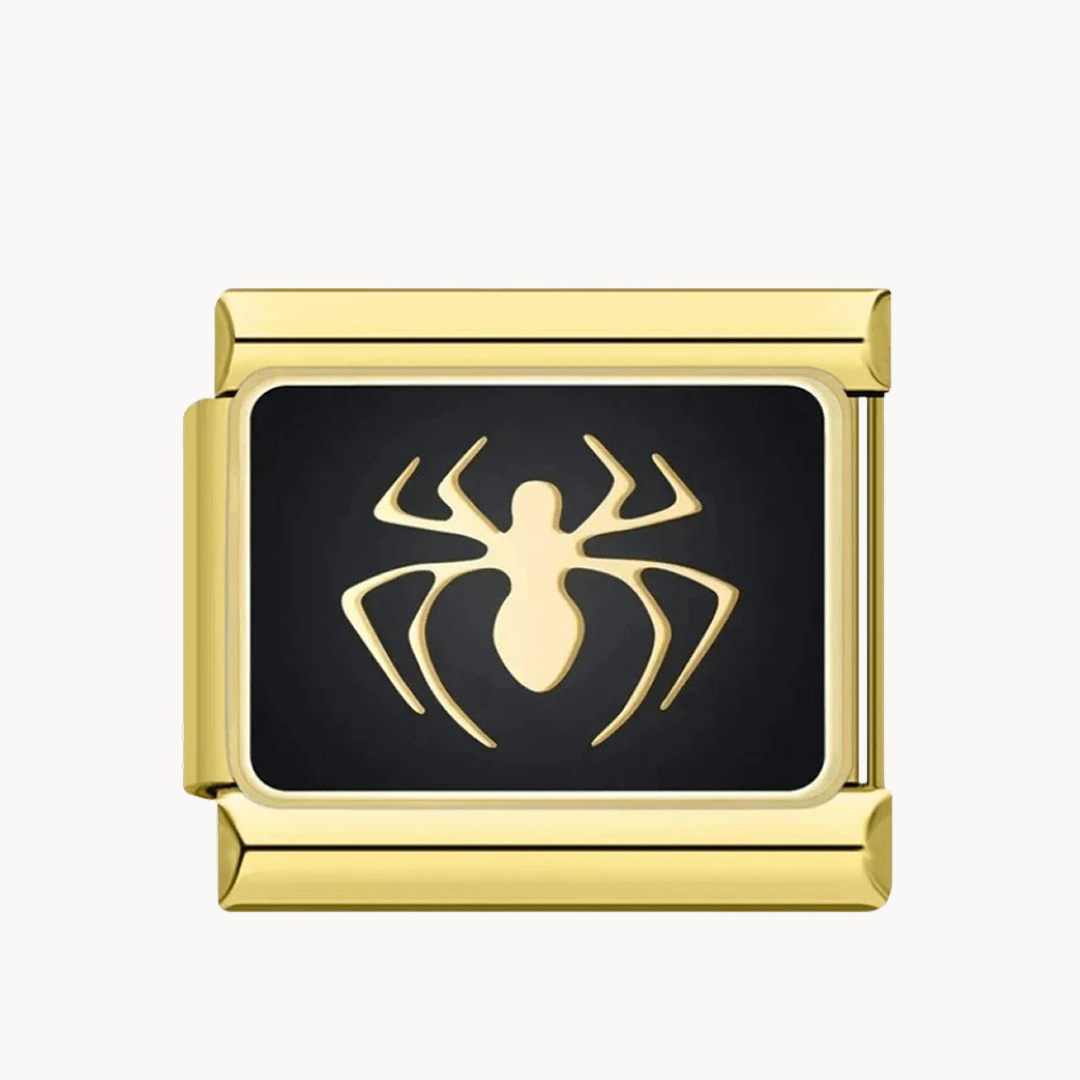 Spider noir or - Italian Charms France