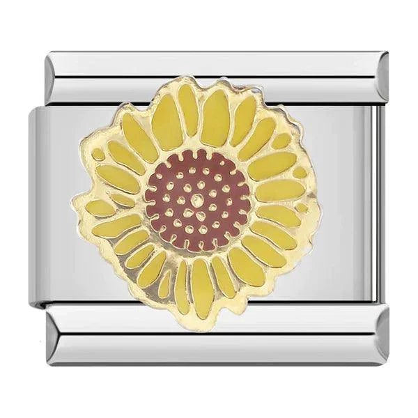 Tournesol argent et or - Italian Charms France 